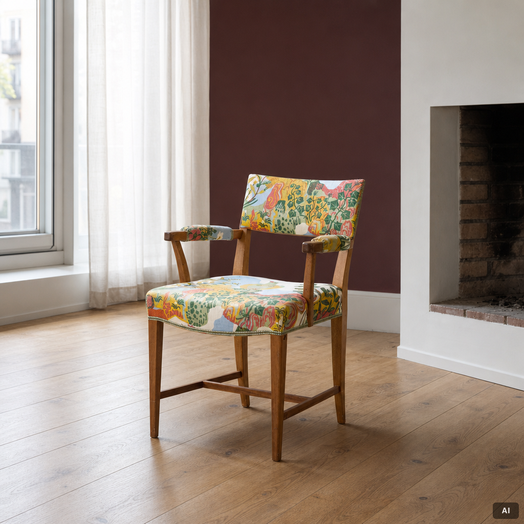 Josef Frank, a pair of model 695 armchairs, Svenskt Tenn.