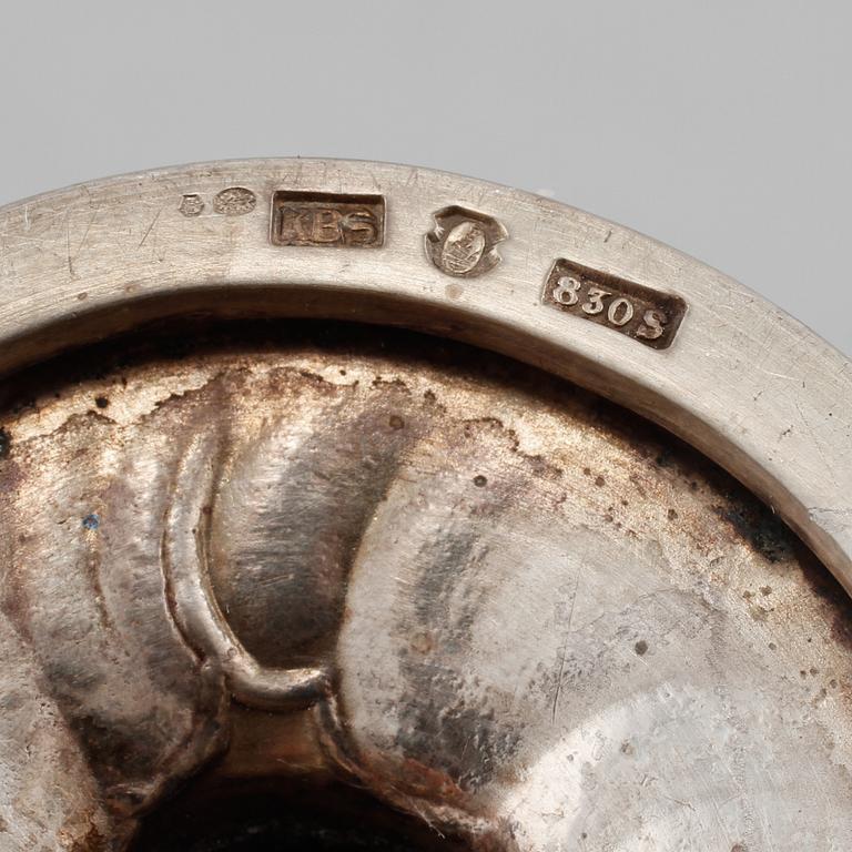 SENAPSKANNA, Kay Bojesen, Köpenhamn, omkring 1920. Totalvikt 135 gram.