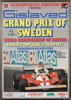 AFFISCHER, 4 st, Grand Prix Anderstorp 76-79.