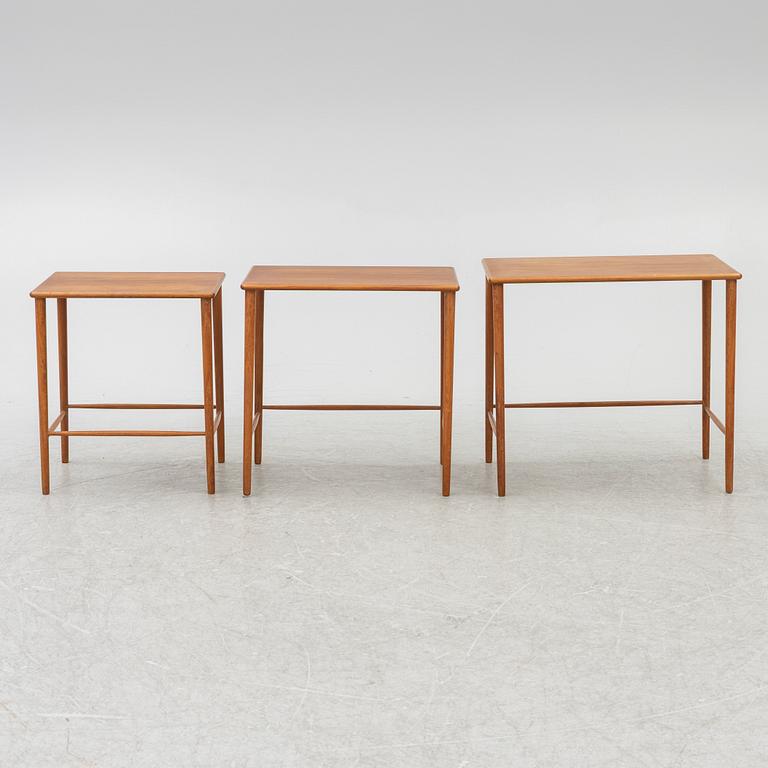 Tea table, 3 pieces, 1950s/60s.