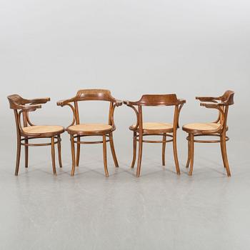 A set of four armchairs first half of the 20th century.