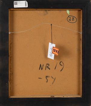 Harry Booström, olja/akryl på pannå, signerad och daterad -54.