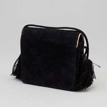 YVES SAINT LAURENT, a suede evening bag.