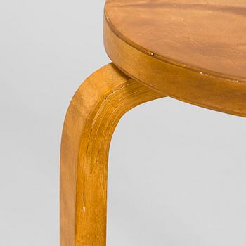 Alvar Aalto, a 1930s '60' stool for O.Y. Huonekalu- ja Rakennustyötehdas A.B.