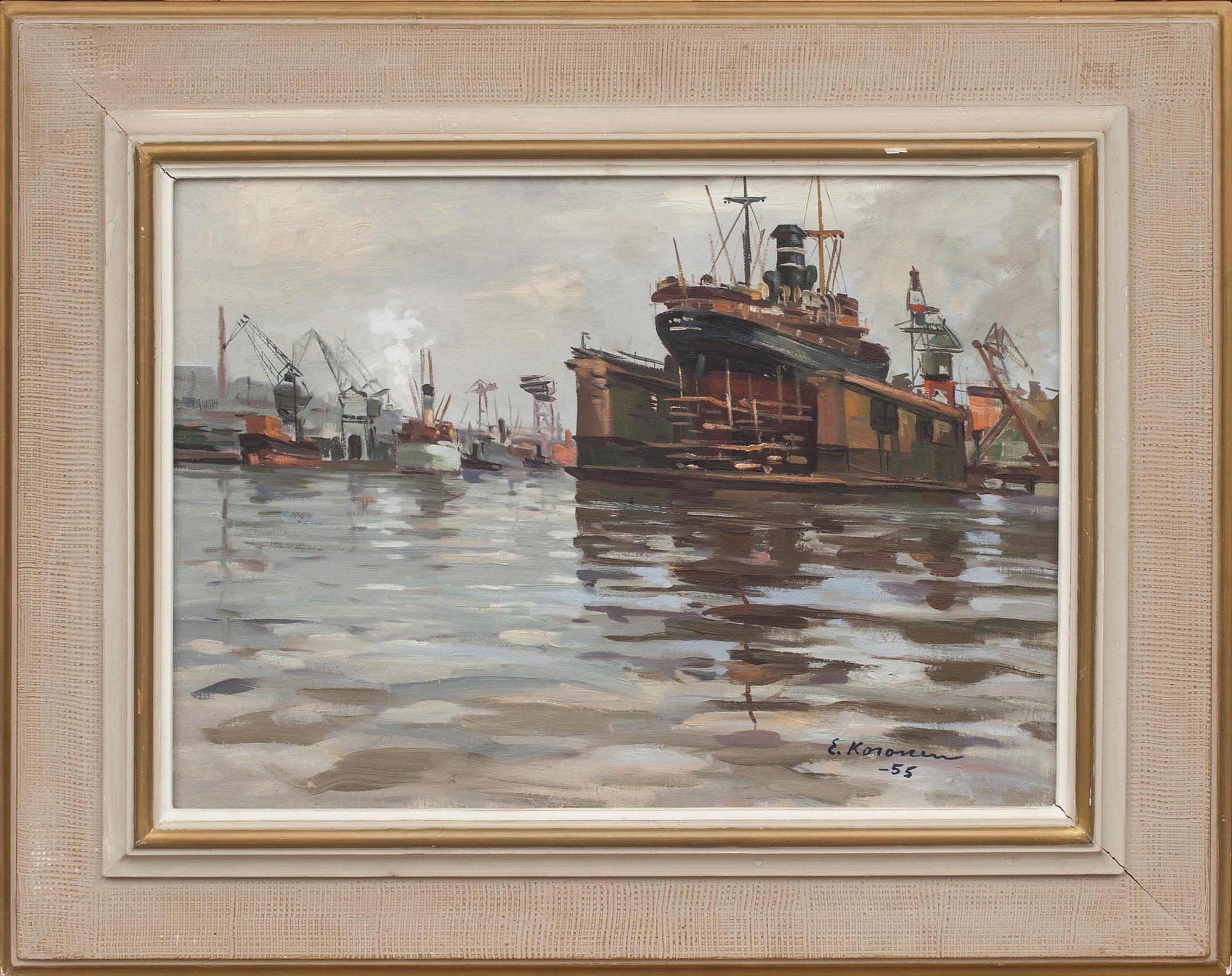 ERKKI KOSONEN, olja på duk. Signerad och daterad -55.