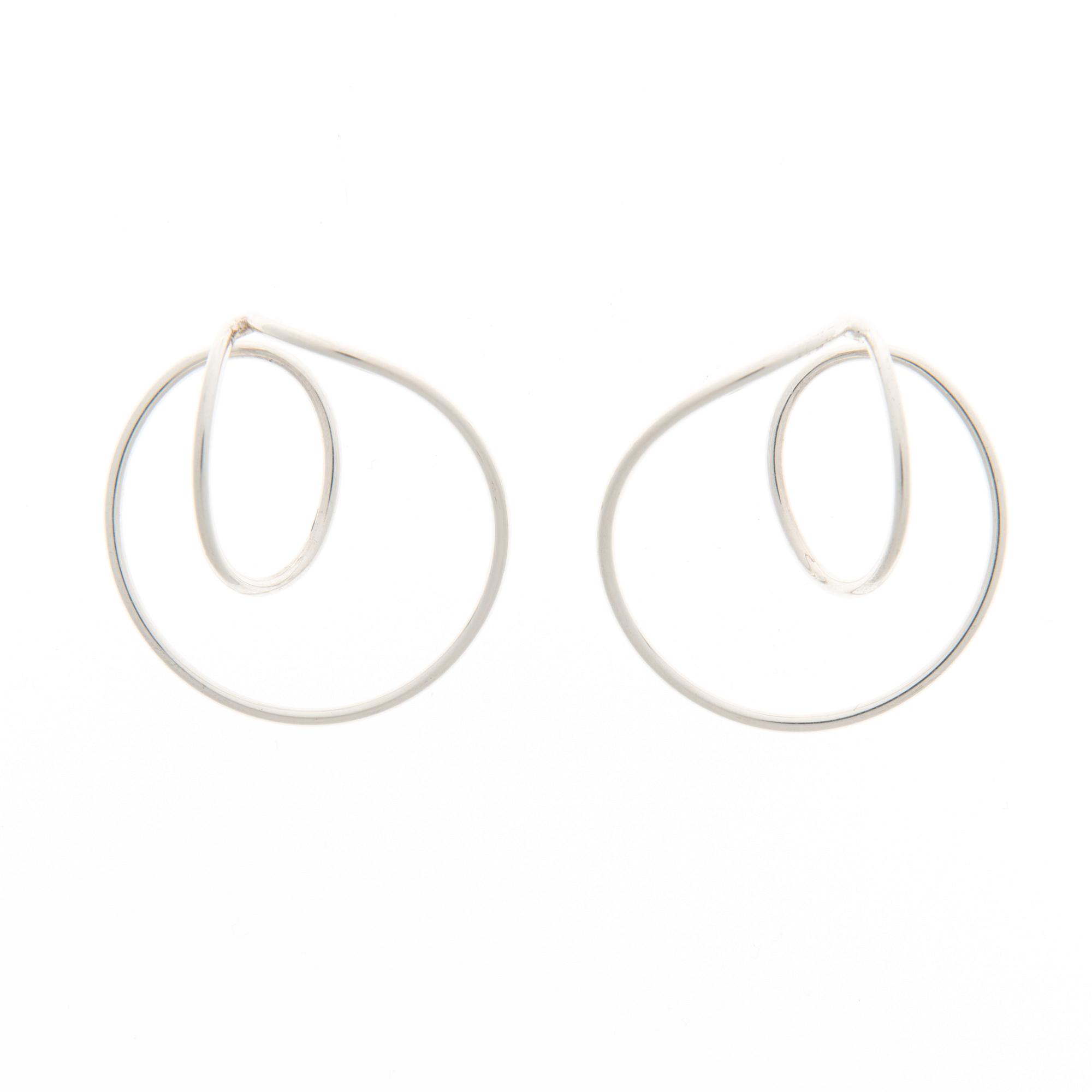 GEORG JENSEN, A PAIR OF EARRINGS, "Alliance", silver.
