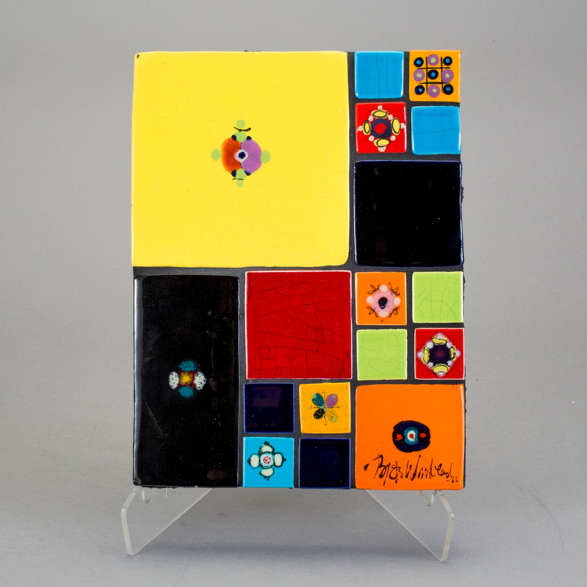 VÄGGPLAKETT, Björn Wiinblad, 1962.