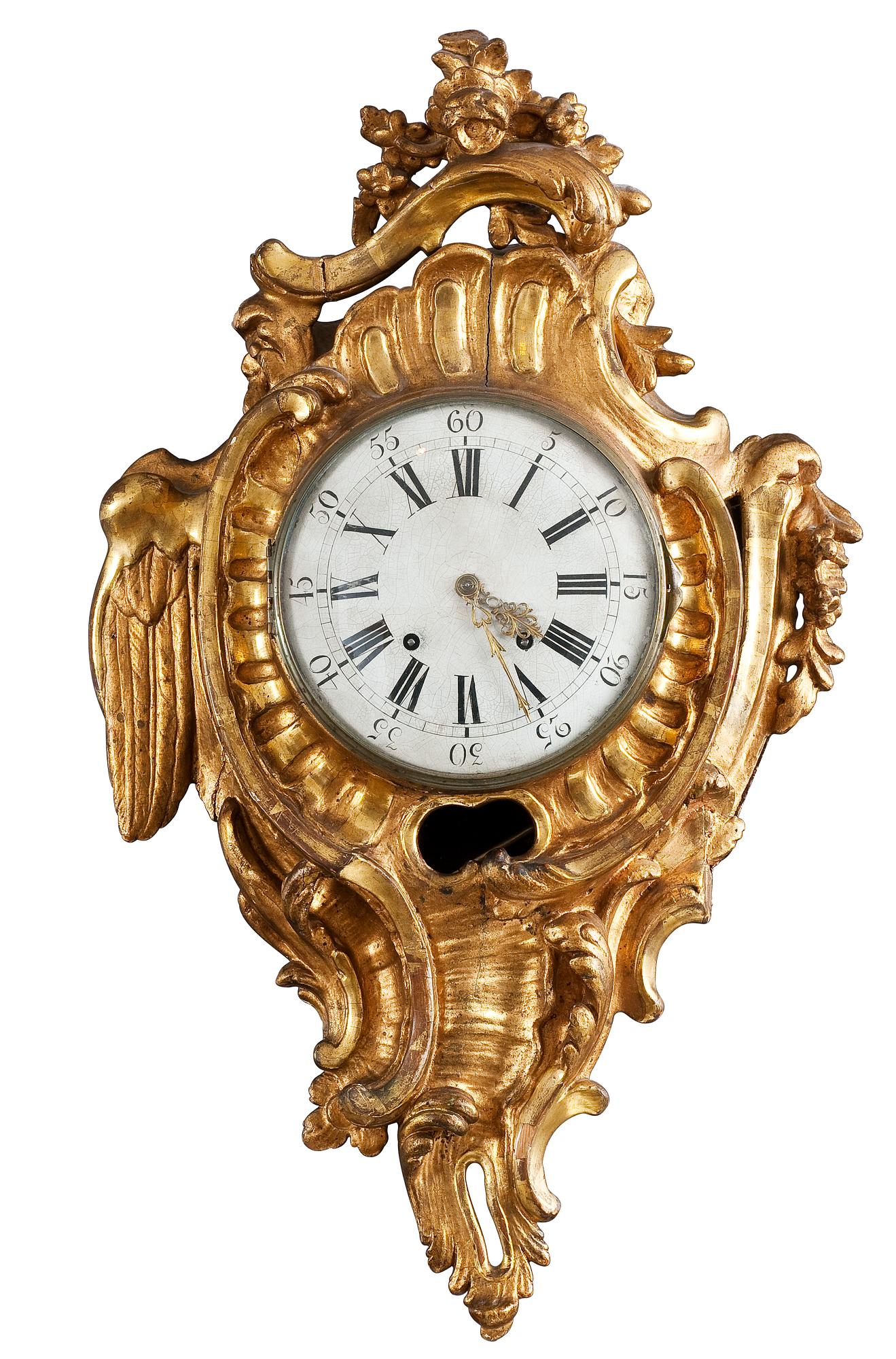 A WALL CLOCK.