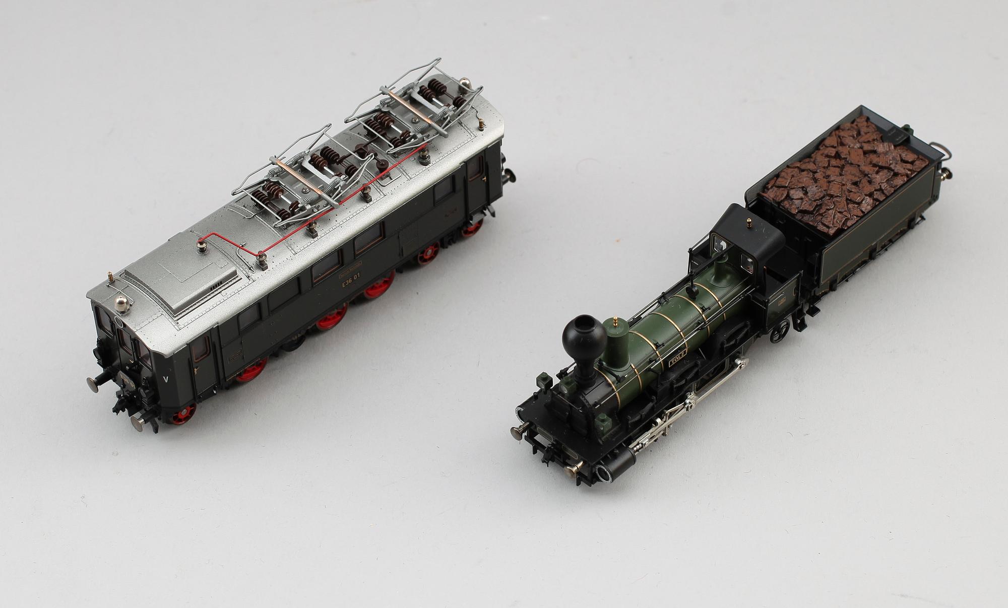 MODELLTÅG, 4 st, Trix, Tyskland.