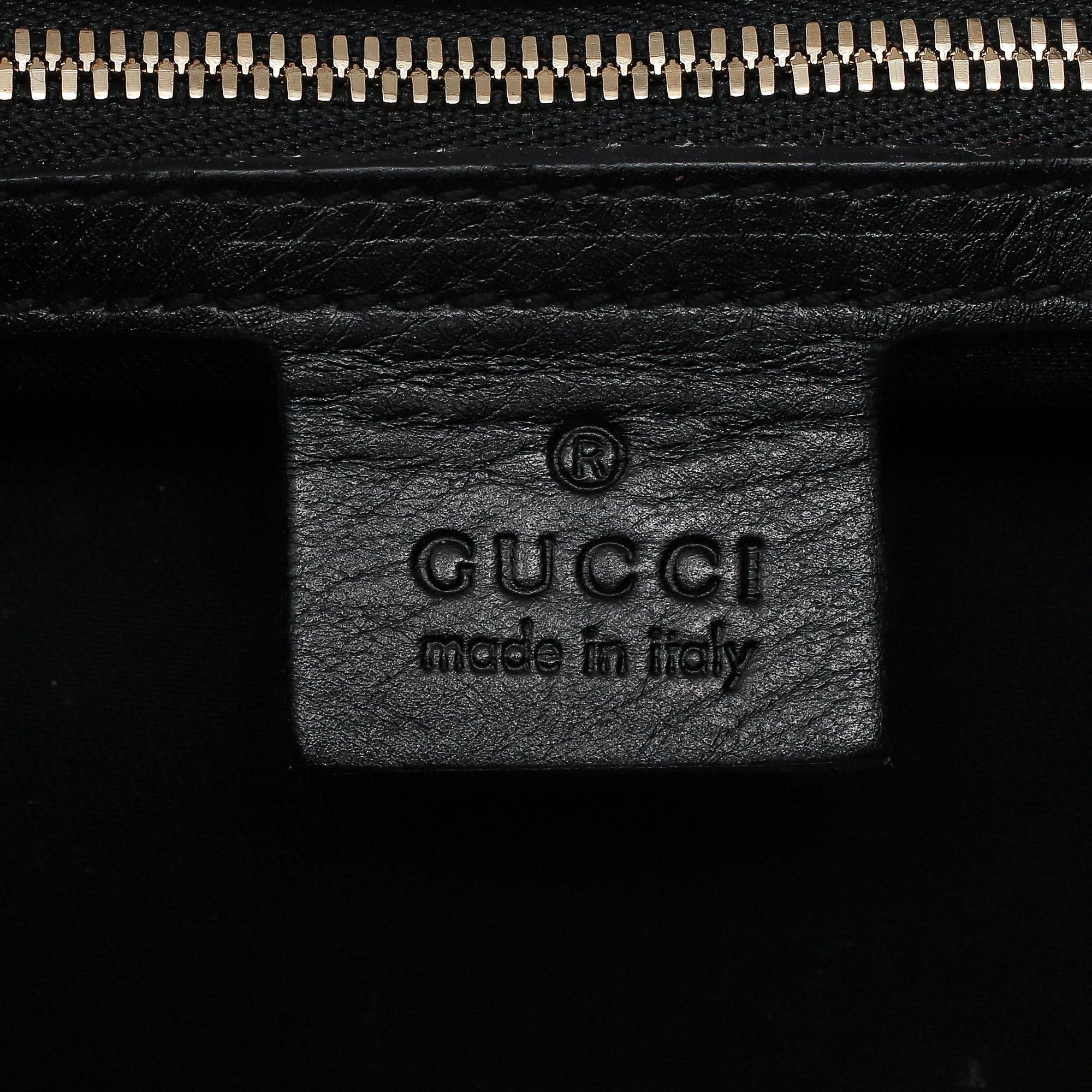 GUCCI, 'GG Canvas Horsebit Wave Handbag'.