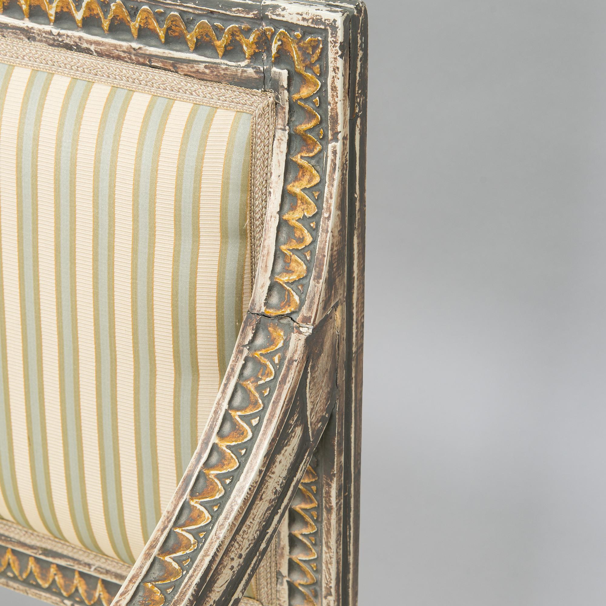 Soffa, gustaviansk, sent 1700-tal.