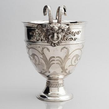 A pair of Swedish 18th century silver wine coolers, marks of Pehr Zethelius, Stockholm 1793.