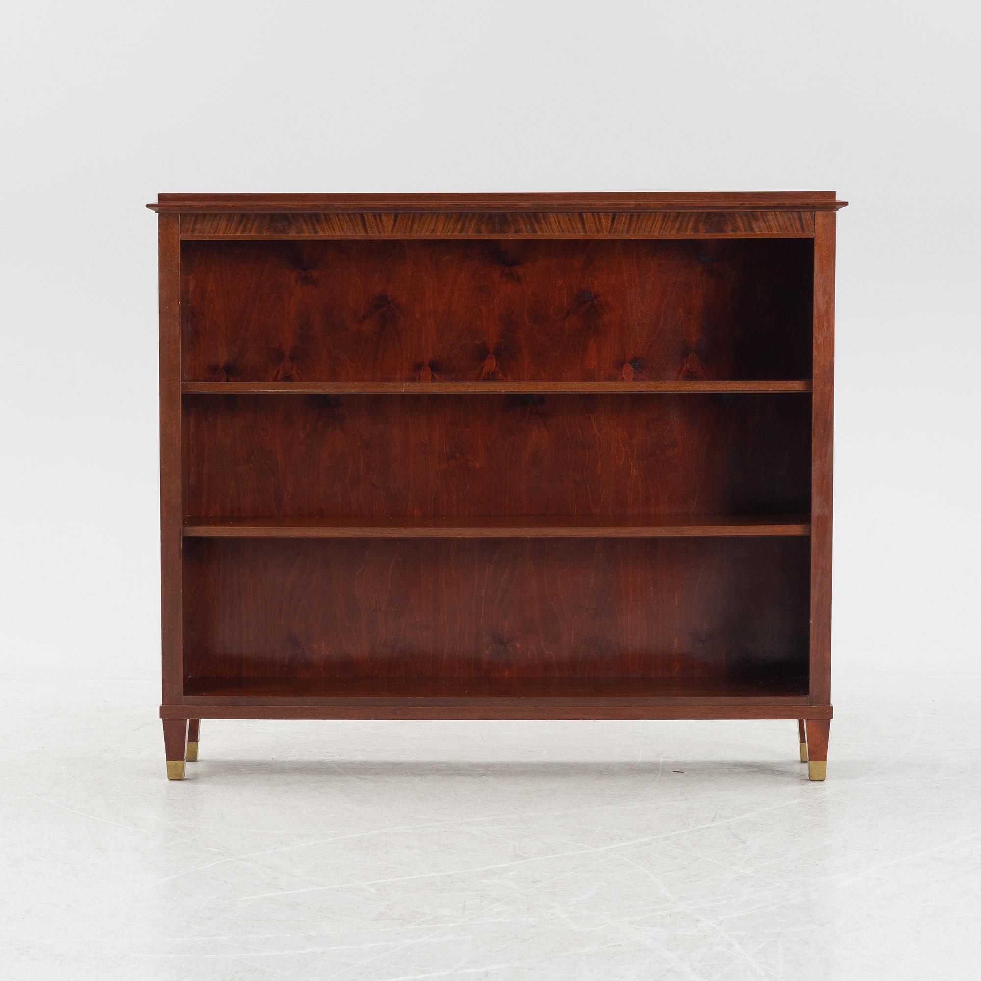 A mahogany bookcase, Axel Ståhls Möbelfabrik AB, 1940's/50's.
