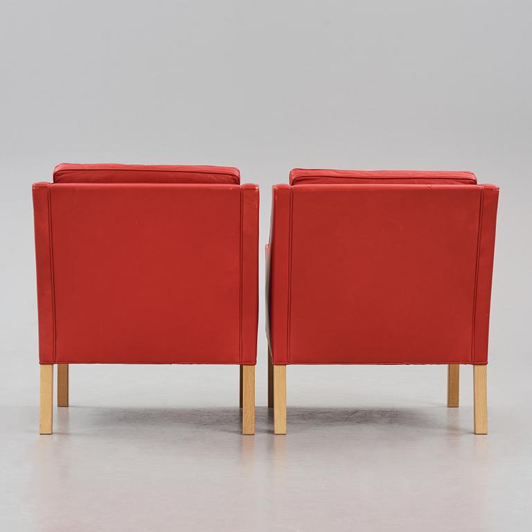 Børge Mogensen, a pair of easy chairs, for Fredericia Furniture, Denmark.