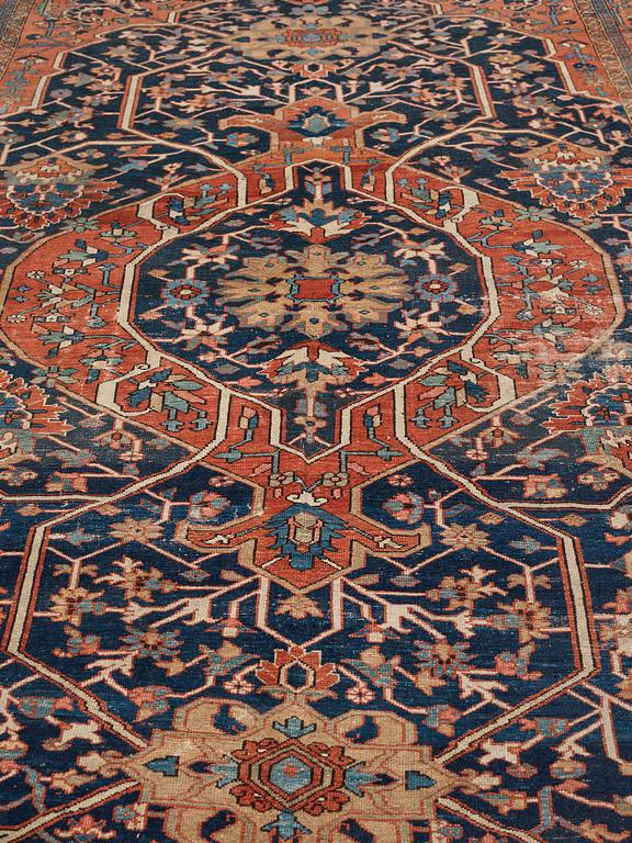 A CARPET, an antique northwest Persian, ca 414-425 x 248,5-260 cm.