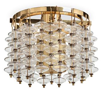 24. Hans-Agne Jakobsson, an "Estrella" ceiling lamp, model T581/35, Markaryd, Sweden 1960-70's.