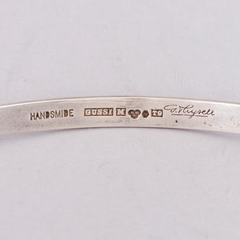 COLLIER, fasettslipad bergskristall, silver. Gussi, design Gert Thysell. Malmö, 1969.