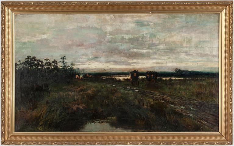 UNKNOWN ARTIST, 19Th century, oil on canvas, signed RC Markham and dated -92.