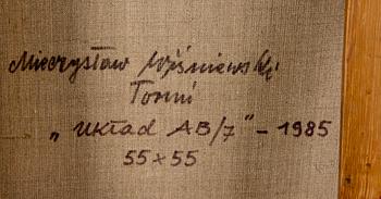 MIECZYSLAW WISNIEWSKI, TRIPTYK "SYSTEM AB/7".