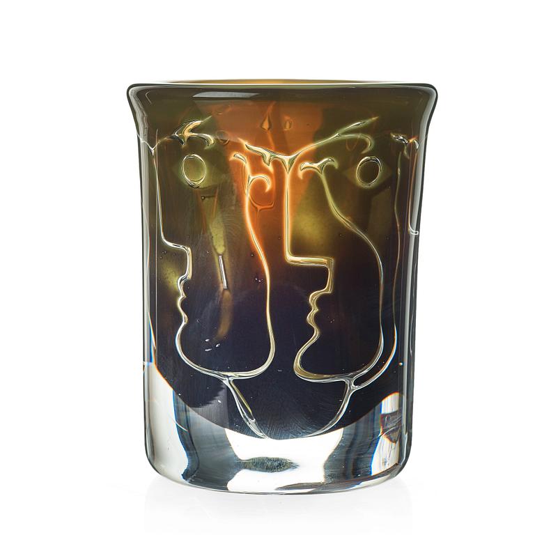 Ingeborg Lundin, An Ingeborg Lundin 'Ariel' glass vase, Orrefors, Sweden 1987.