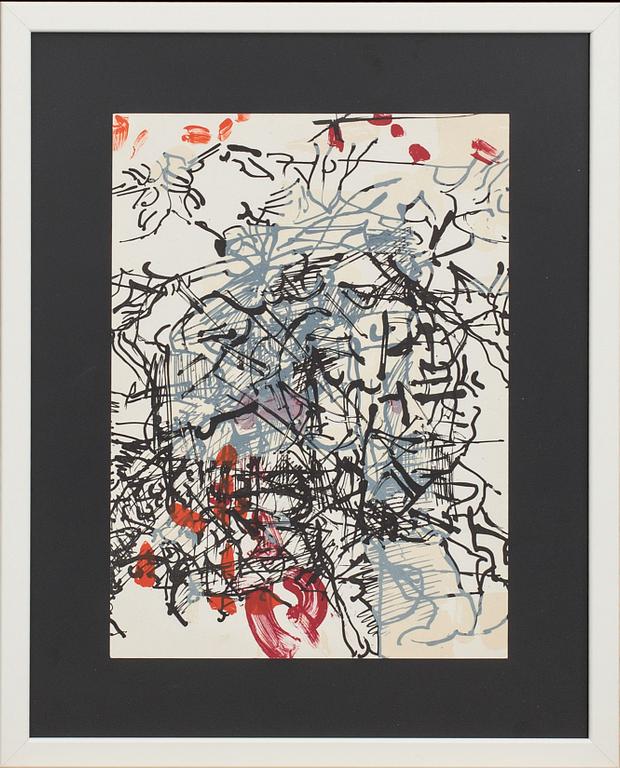 JEAN-PAUL RIOPELLE, färglitografi, ur Derrière le Miroir nr 171 1968.