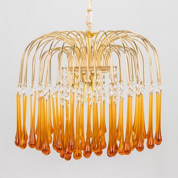 A Venini Murano ceiling lamp, 1960s/70s.