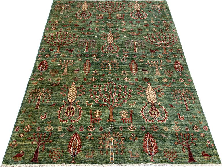 A carpet, Khorjin, ca 207 x 146 cm.