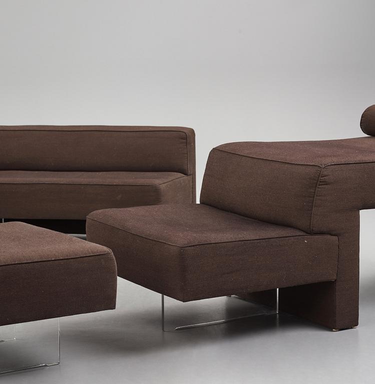 Vladimir Kagan, 'Omnibus 1', a modular sofa in 5 parts, Vladimir Kagan Designs INC, USA, 1970s.