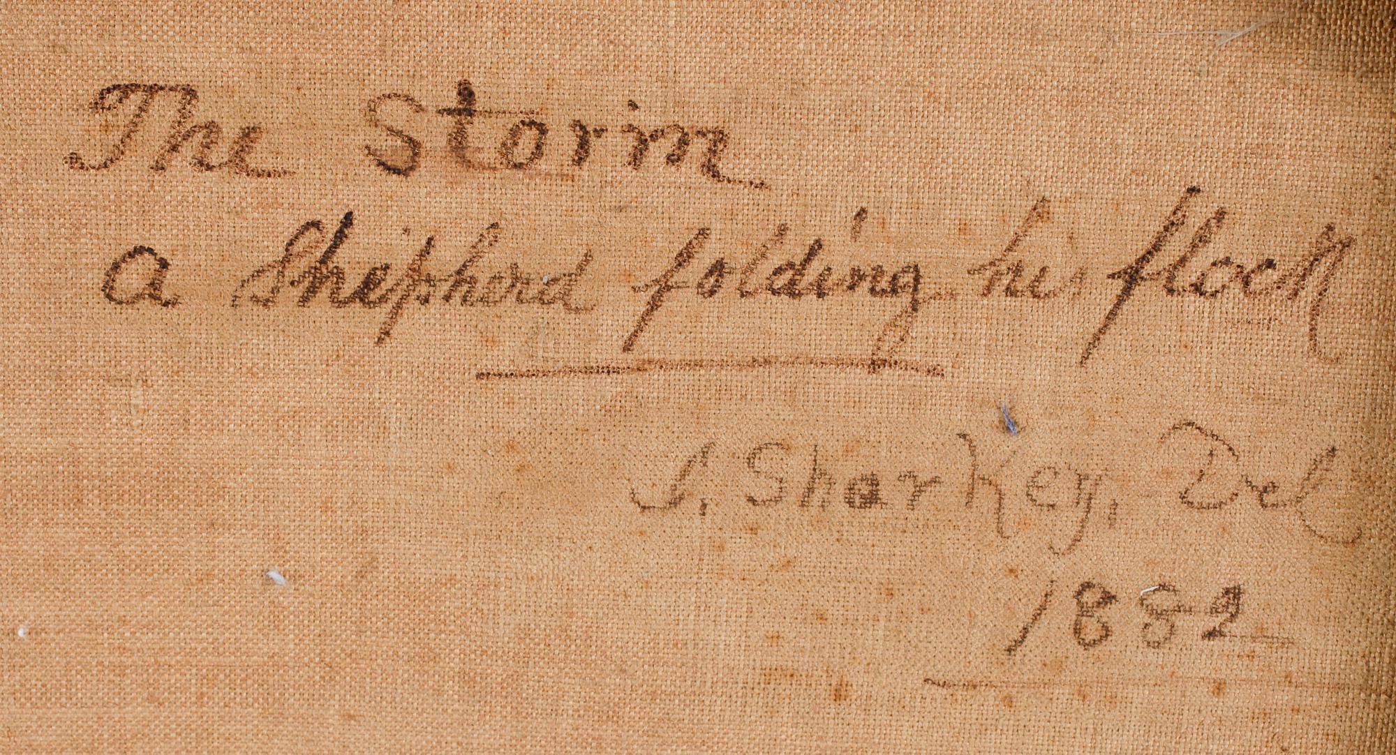 OKÄND KONSTNÄR, olja på duk, sign o dat 1882.