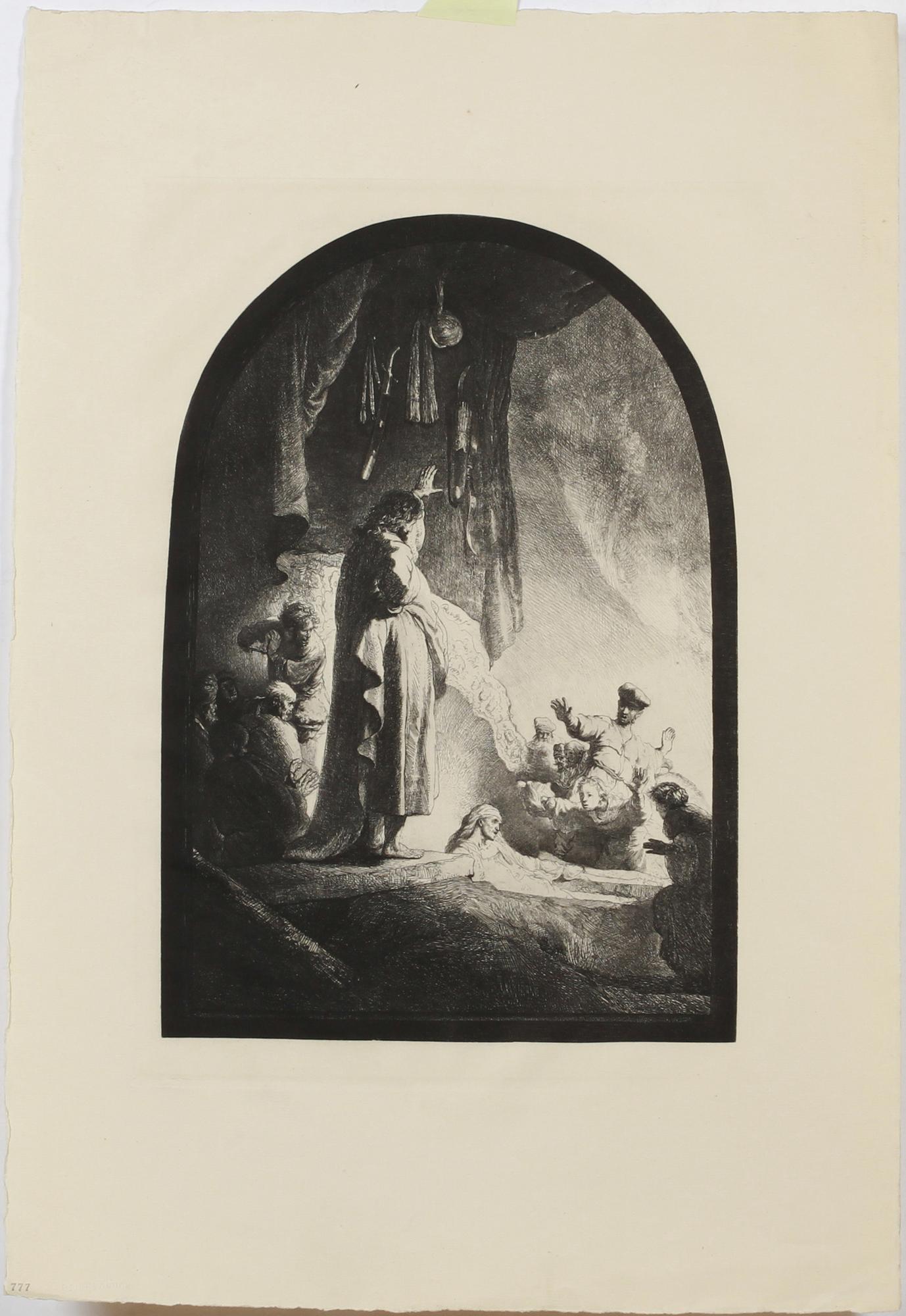 REMBRANDT HARMENSZ VAN RIJN efter, grafiska blad, 3 st, 1900-tal.