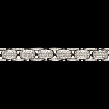 ARMBAND, briljantslipade diamanter, tot. 6.87 ct.