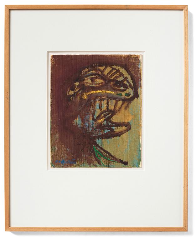 CO Hultén, mixed media, signed and executed 1950.