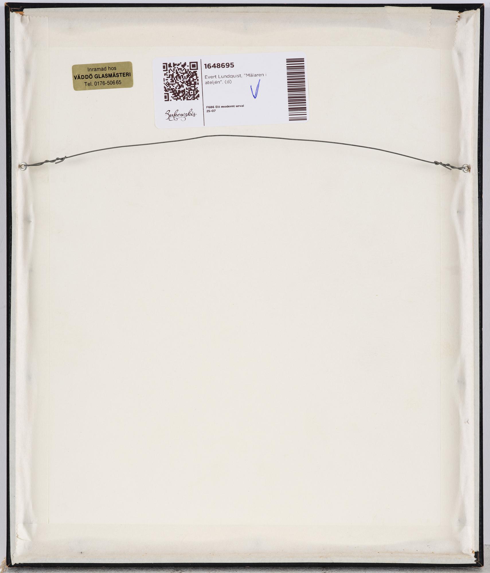 Evert Lundquist, "The Painter in the Studio".