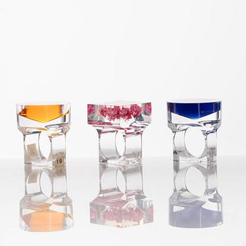 Siv Lagerström, three rings, acrylic plastic. 1970s.