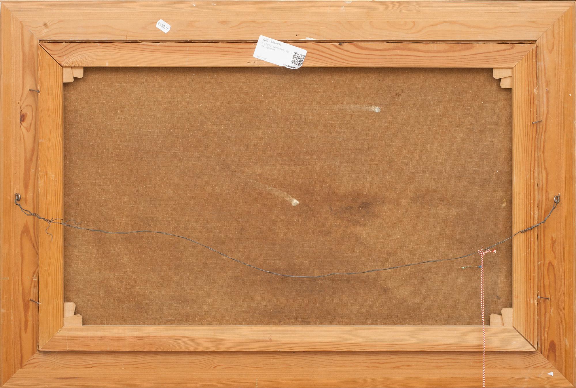 JUSTUS LUNDEGÅRD, olja på duk, signerad.