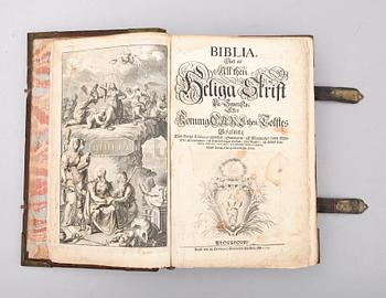 KARL XII:s BIBEL, "Biblia, thet är all then heliga skrift på swensko....", Stockholm 1702-1703.