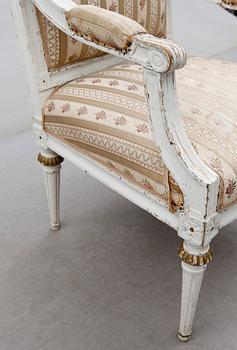 KARMSTOL, gustaviansk, 1700-tal.