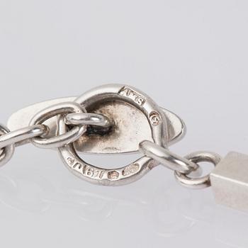 COLLIER SAMT ARMBAND, sterlingsilver, Saarela Arvo, Enköping, 1961 samt 1965.