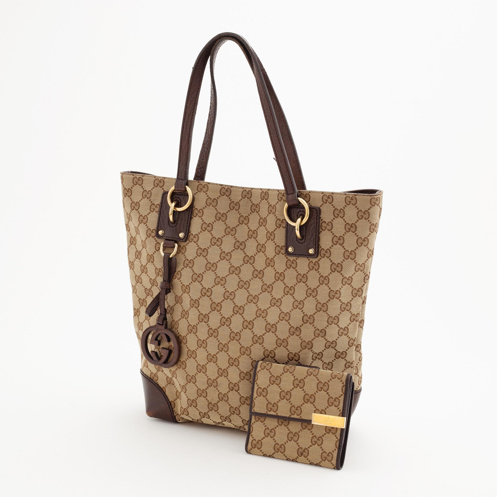 GUCCI, Bag and wallet.