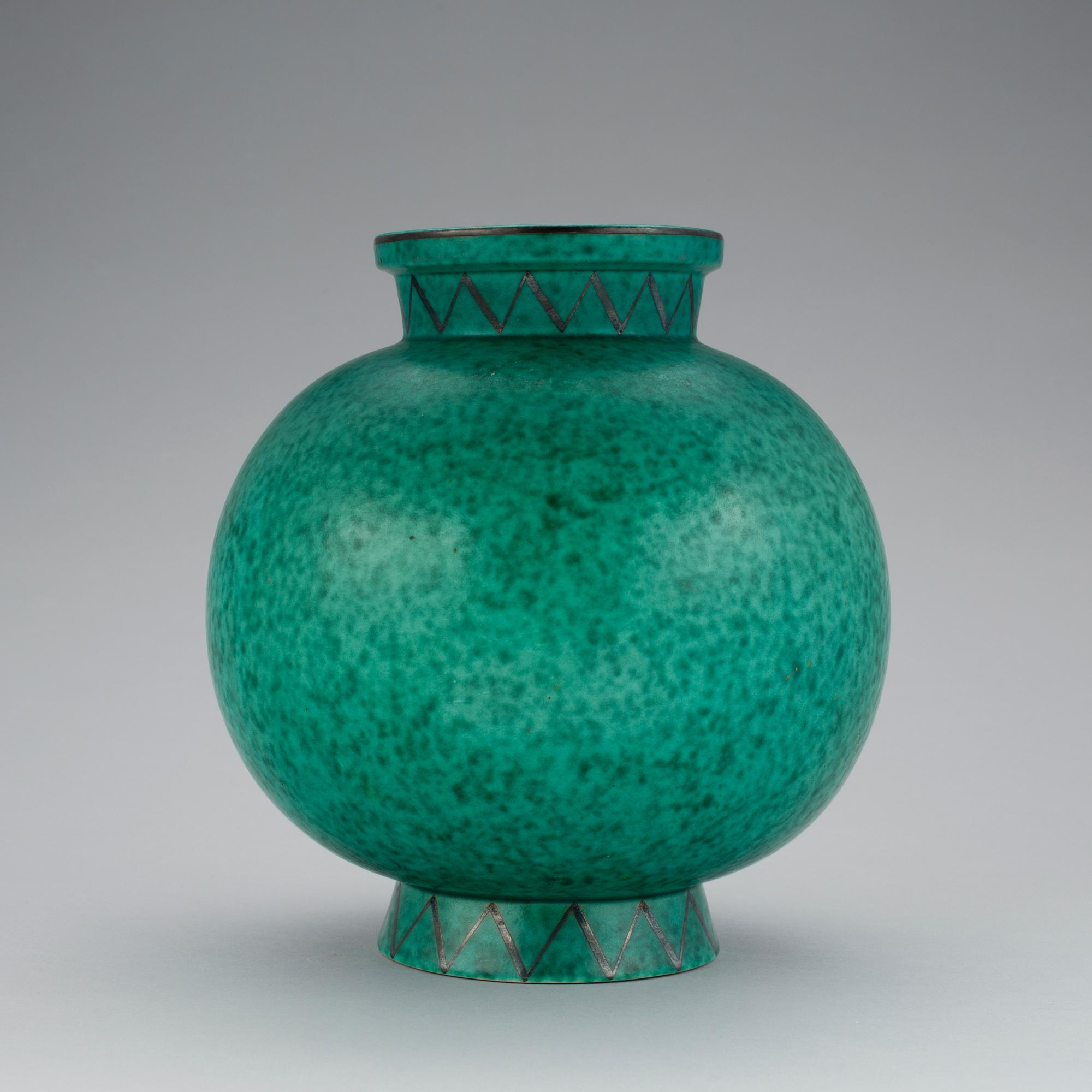 VAS, stengods, "Argenta", Wilhelm Kåge, Gustavsberg, 1950/60-tal.