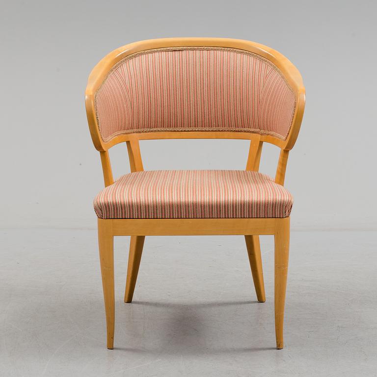 An armchaire by Carl Malmsten, "Jonas love", second half of the 20th century.