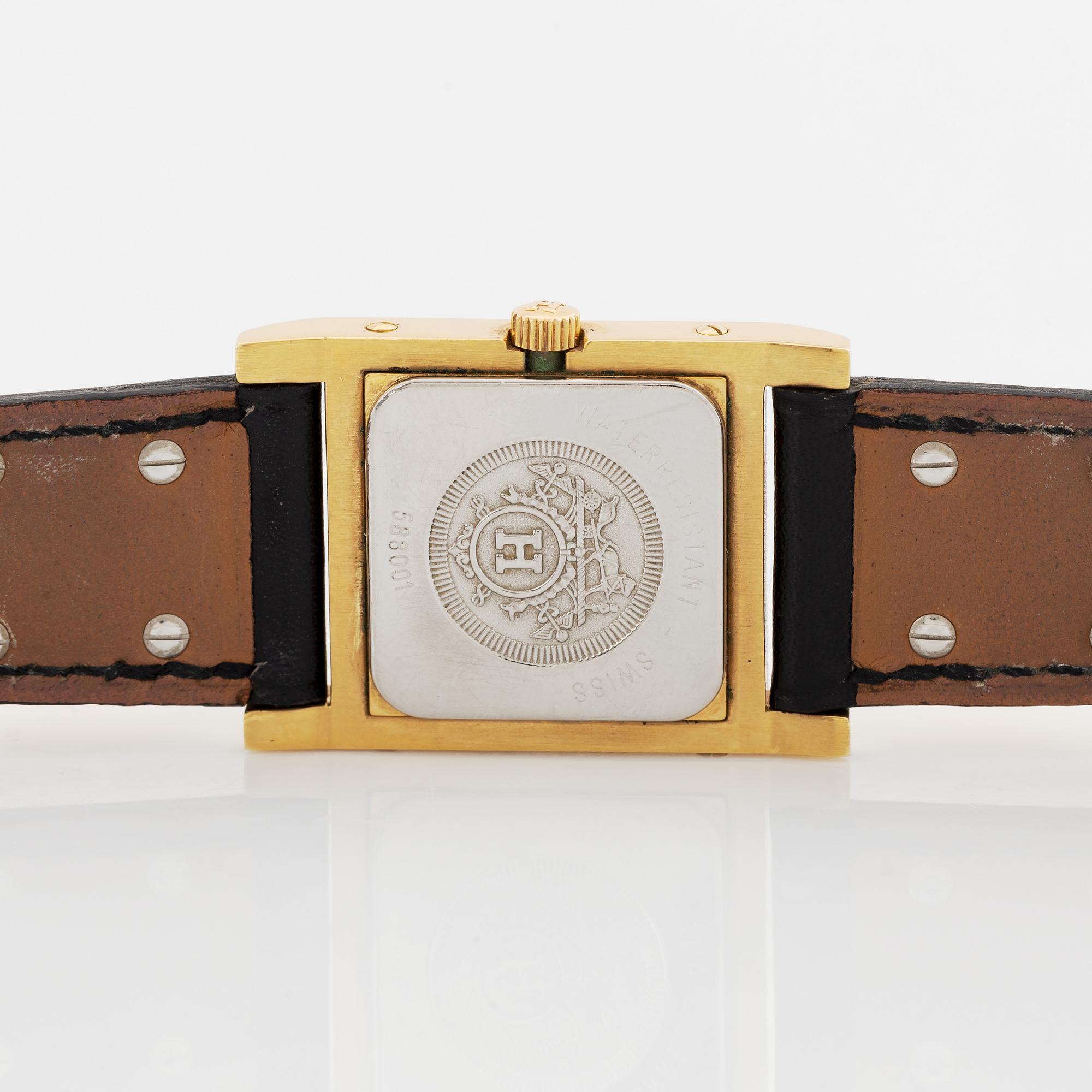 Hermès, Medor, wristwatch, 23 x 32 mm.
