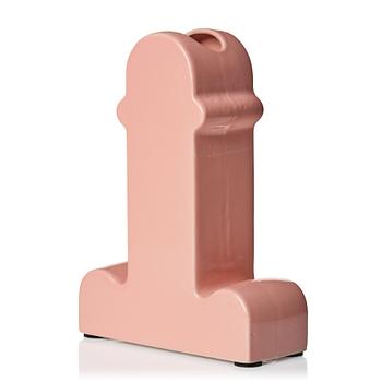 25. Ettore Sottsass, a 'Shiva' pink glazed ceramic vase, B.D Barcelona, Spain post 1973.