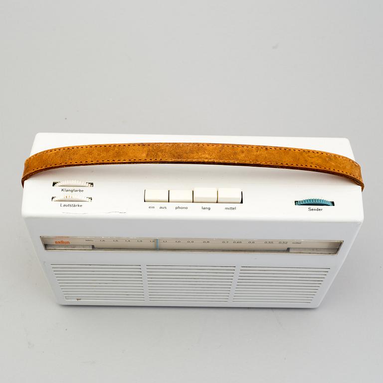 A T24 radio designed by Dieter Rams for Braun, Germany, 1961-3.