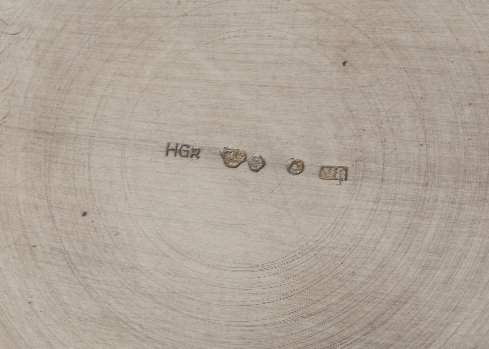 KAFFESERVIS, 3 delar, silver Stämplade Grun & Co Ab Hugo, Stockholm, 1947.