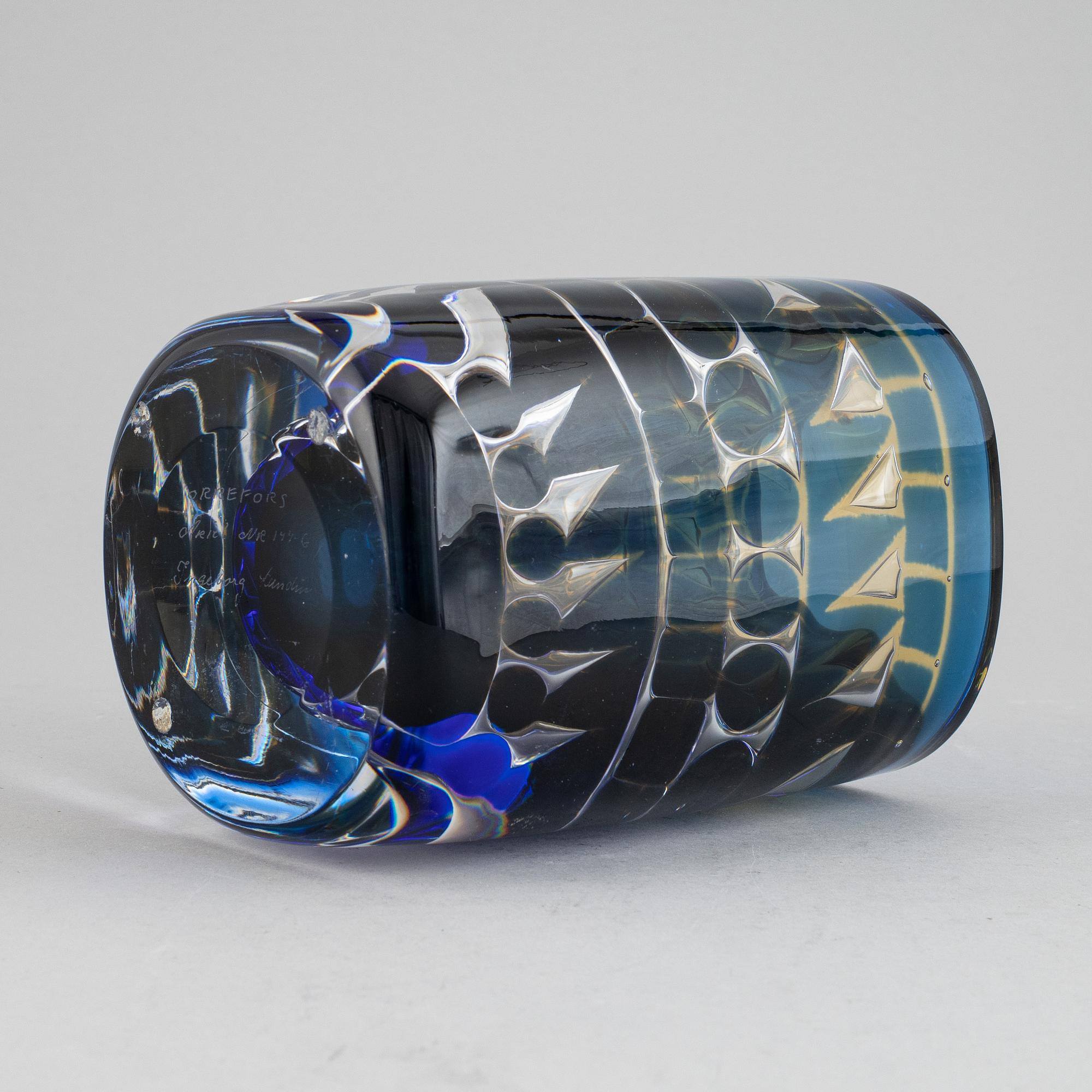 Ingeborg Lundin, vas, glas, ariel, Orrefors.