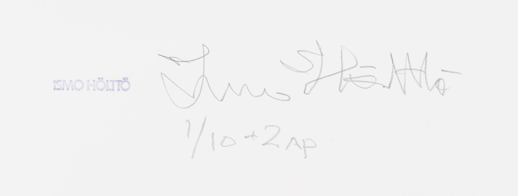 Ismo Hölttö, fotografi, pigmentavdrag ed. 1/10 + 2 AP, signerad och stämplad a tergo.