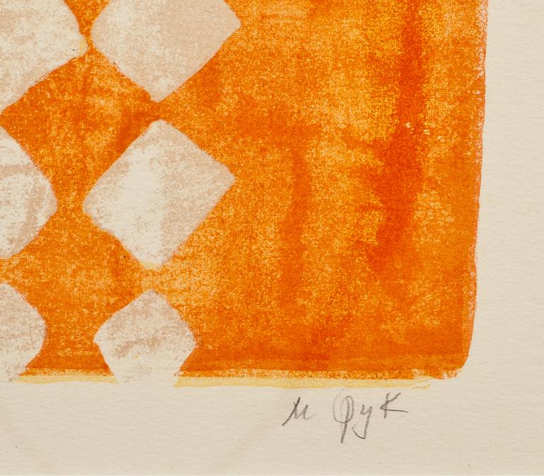 MADELEINE PYK, färglitografi, sign och numr 2052/5000.