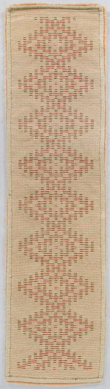 Rya/ ryamatta, tidigt 1900-tal.  Ca 156 x 42 cm.