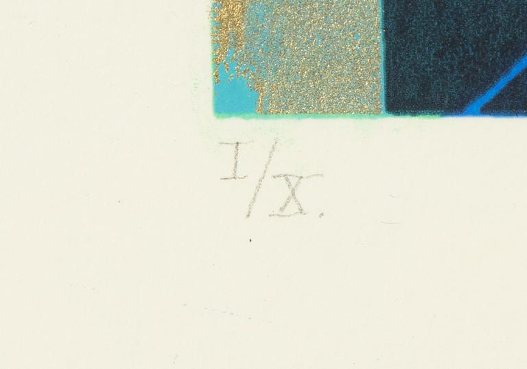 Maria Bajt, silkscreen in colours. Signed in pencil, dated 2015 and numbered I/X.